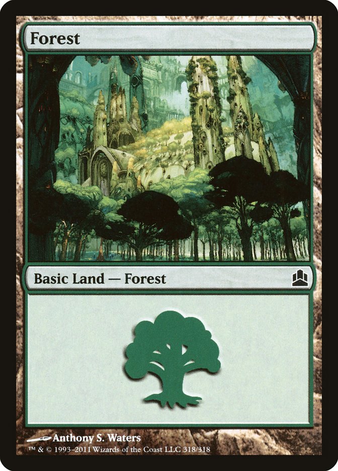 Forest (318) [Commander 2011] | Dumpster Cat Games