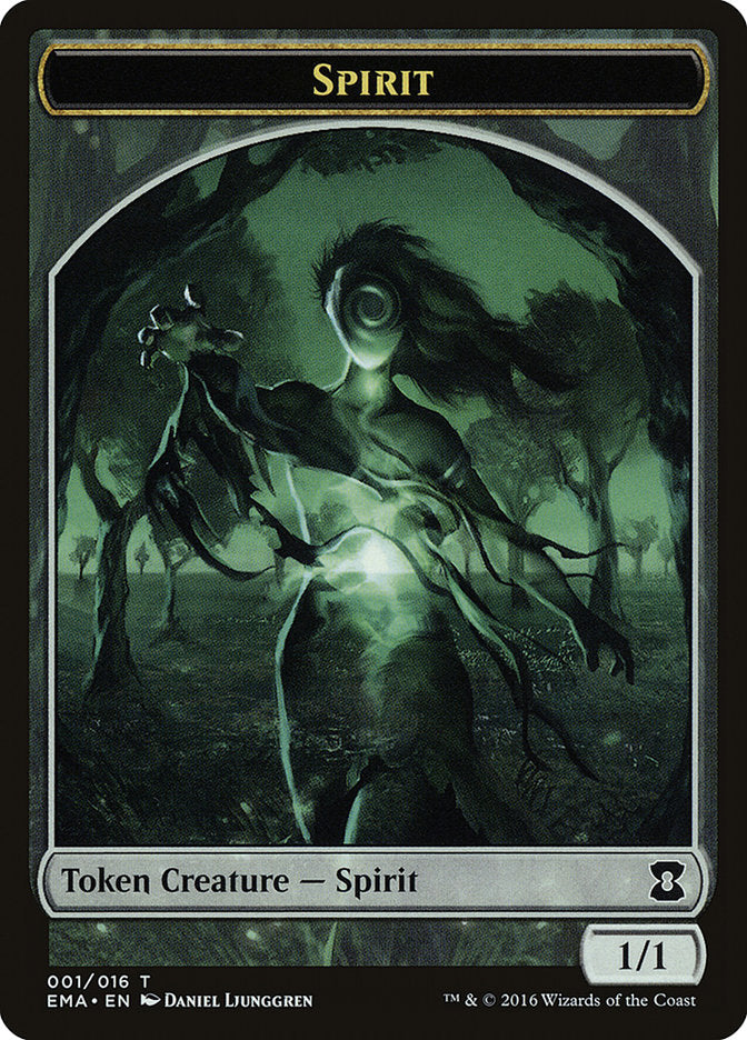 Spirit (001/016) [Eternal Masters Tokens] | Dumpster Cat Games