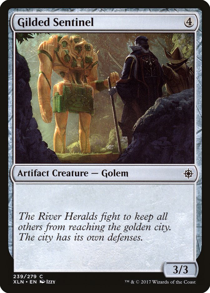 Gilded Sentinel [Ixalan] | Dumpster Cat Games