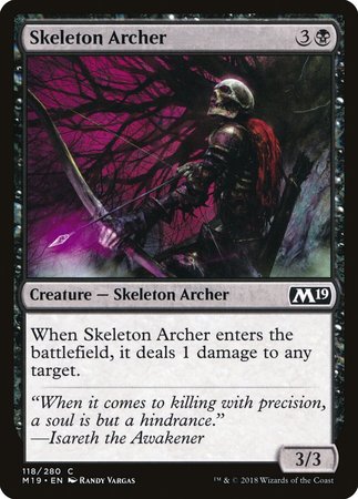 Skeleton Archer [Core Set 2019] | Dumpster Cat Games