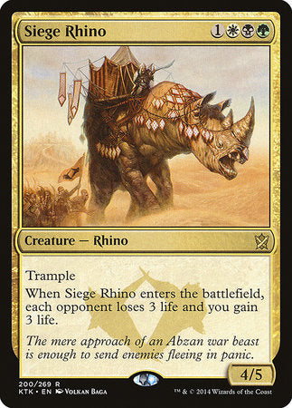 Siege Rhino [Khans of Tarkir] | Dumpster Cat Games