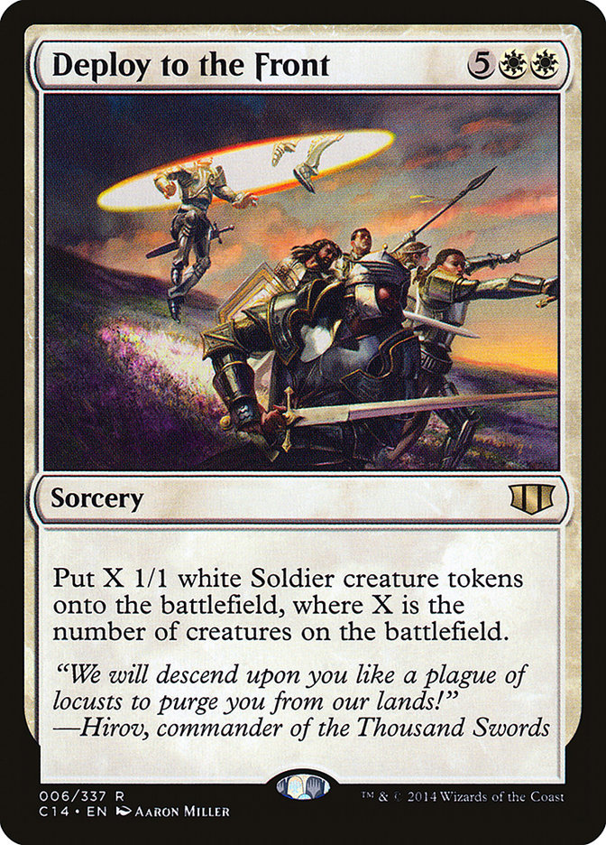 Deploy to the Front [Commander 2014] | Dumpster Cat Games
