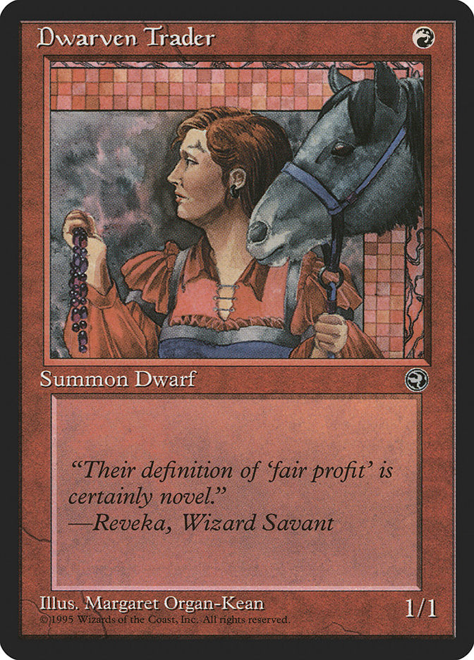 Dwarven Trader (Reveka Flavor Text) [Homelands] | Dumpster Cat Games