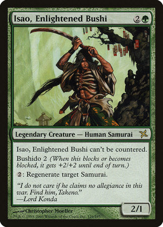 Isao, Enlightened Bushi [Betrayers of Kamigawa] | Dumpster Cat Games