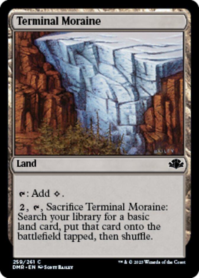 Terminal Moraine [Dominaria Remastered] | Dumpster Cat Games