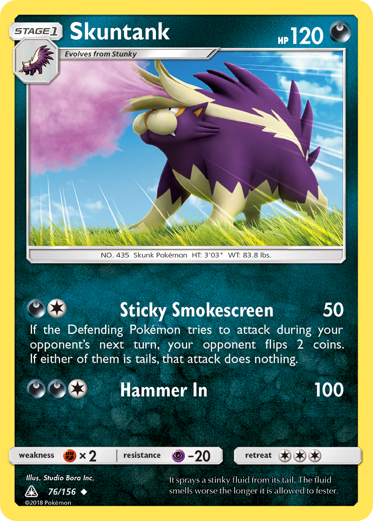 Skuntank (76/156) [Sun & Moon: Ultra Prism] | Dumpster Cat Games