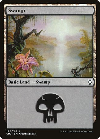 Swamp (293) [Commander Anthology Volume II] | Dumpster Cat Games