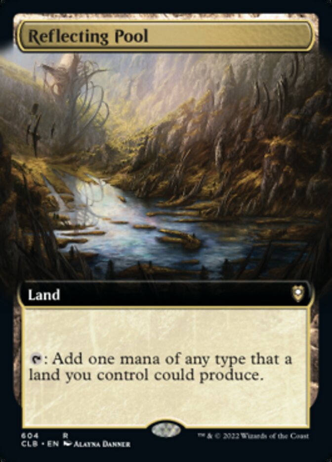 Reflecting Pool (Extended Art) [Commander Legends: Battle for Baldur's Gate] | Dumpster Cat Games