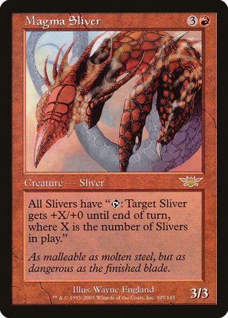 Magma Sliver [Legions] | Dumpster Cat Games