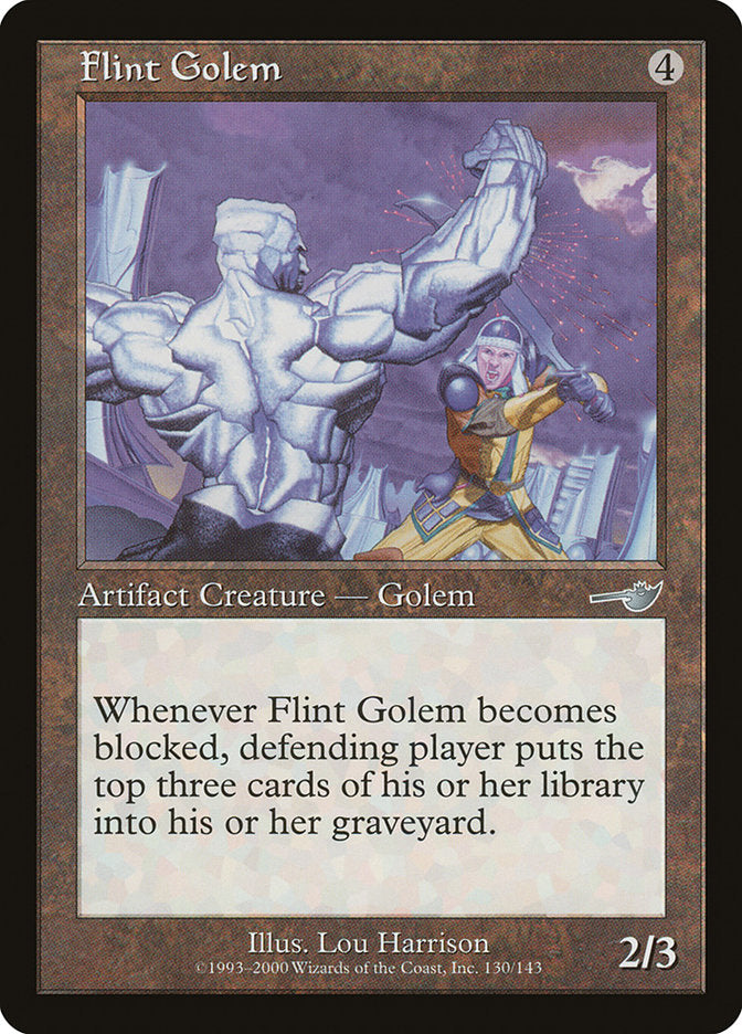 Flint Golem [Nemesis] | Dumpster Cat Games