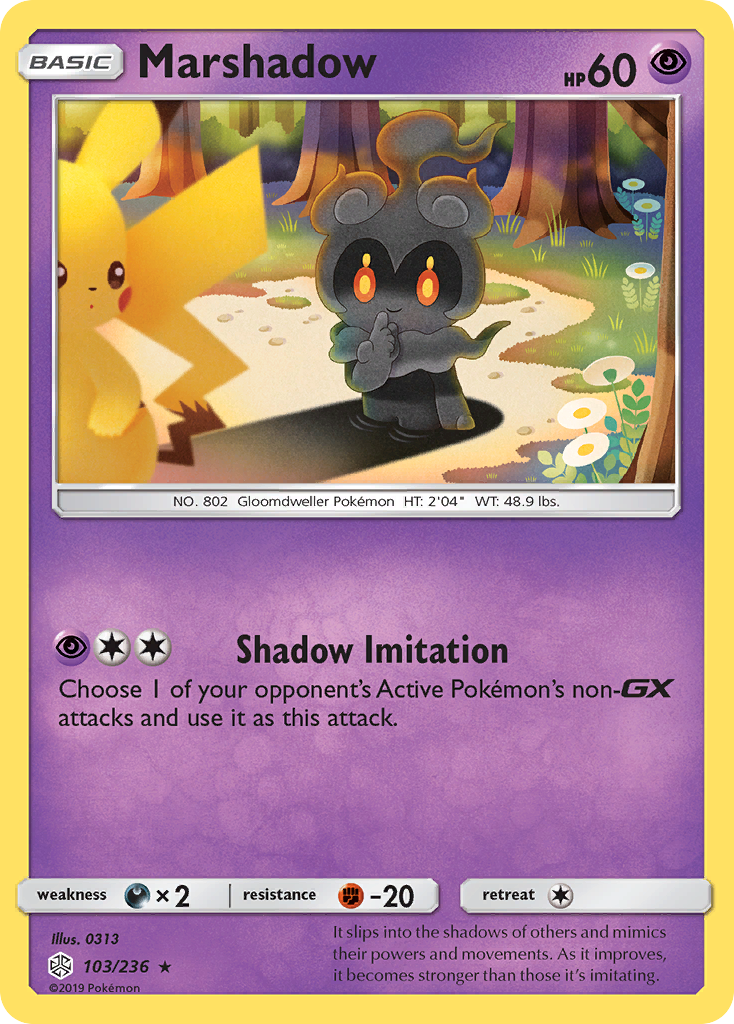 Marshadow (103/236) [Sun & Moon: Cosmic Eclipse] | Dumpster Cat Games