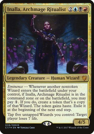 Inalla, Archmage Ritualist (Commander 2017) [Commander 2017 Oversized] | Dumpster Cat Games