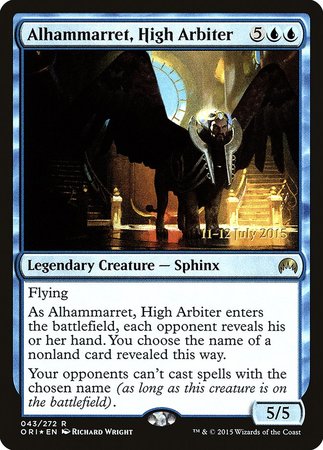 Alhammarret, High Arbiter [Magic Origins Promos] | Dumpster Cat Games