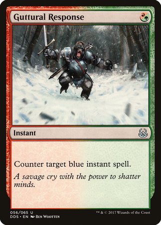 Guttural Response [Duel Decks: Mind vs. Might] | Dumpster Cat Games