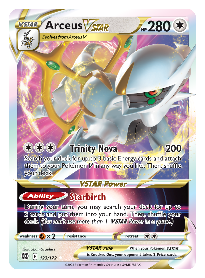 Arceus VSTAR (123/172) (Jumbo Card) [Sword & Shield: Brilliant Stars] | Dumpster Cat Games
