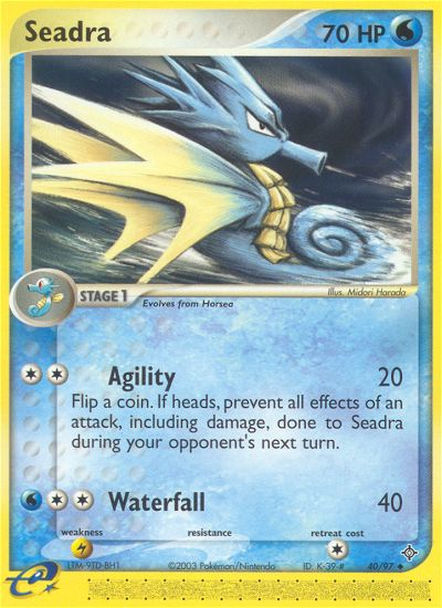 Seadra (40/97) [EX: Dragon] | Dumpster Cat Games