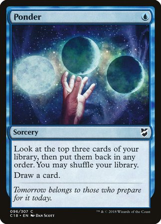 Ponder [Commander 2018] | Dumpster Cat Games