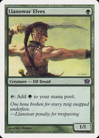 Llanowar Elves [Ninth Edition] | Dumpster Cat Games