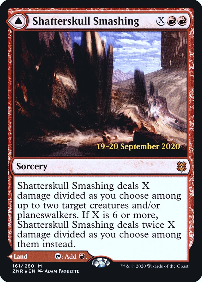 Shatterskull Smashing // Shatterskull, the Hammer Pass  [Zendikar Rising Prerelease Promos] | Dumpster Cat Games