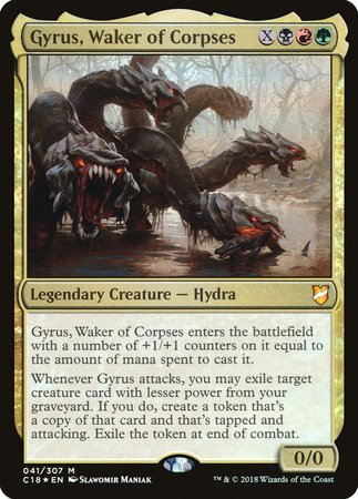 Gyrus, Waker of Corpses [Commander 2018] | Dumpster Cat Games