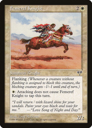 Femeref Knight [Mirage] | Dumpster Cat Games
