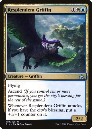 Resplendent Griffin [Rivals of Ixalan] | Dumpster Cat Games
