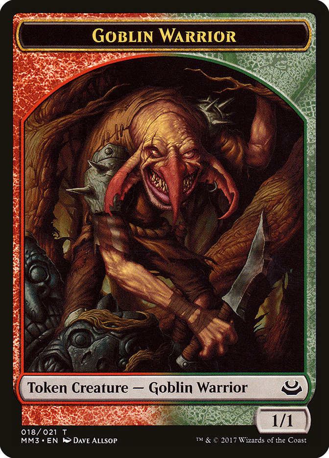 Goblin Warrior [Modern Masters 2017 Tokens] | Dumpster Cat Games