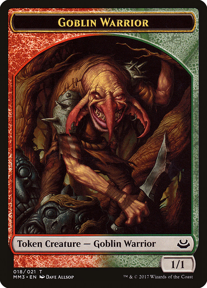 Goblin Warrior [Modern Masters 2017 Tokens] | Dumpster Cat Games