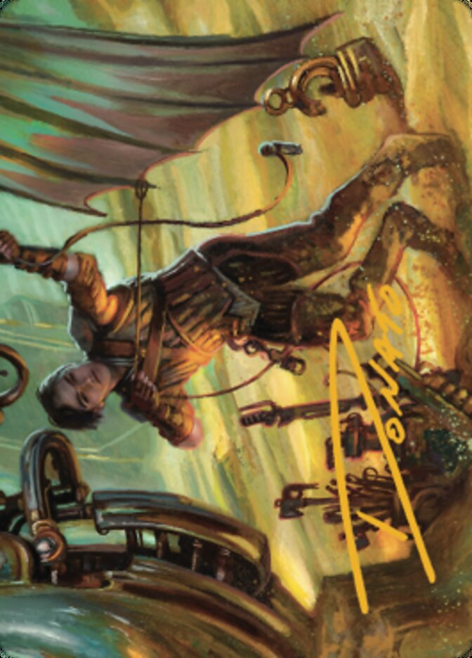 Mishra, Excavation Prodigy Art Card (Gold-Stamped Signature) [The Brothers' War Art Series] | Dumpster Cat Games