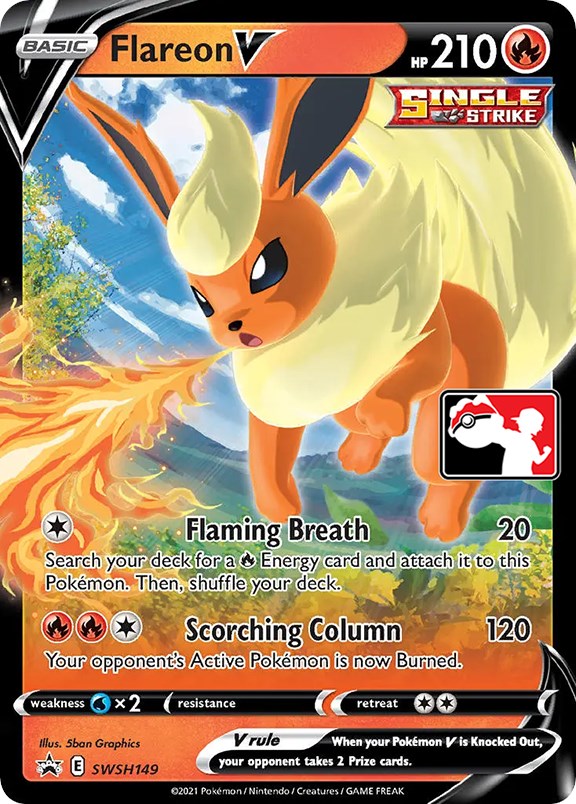 Flareon V (SWSH149) [Prize Pack Series One] | Dumpster Cat Games
