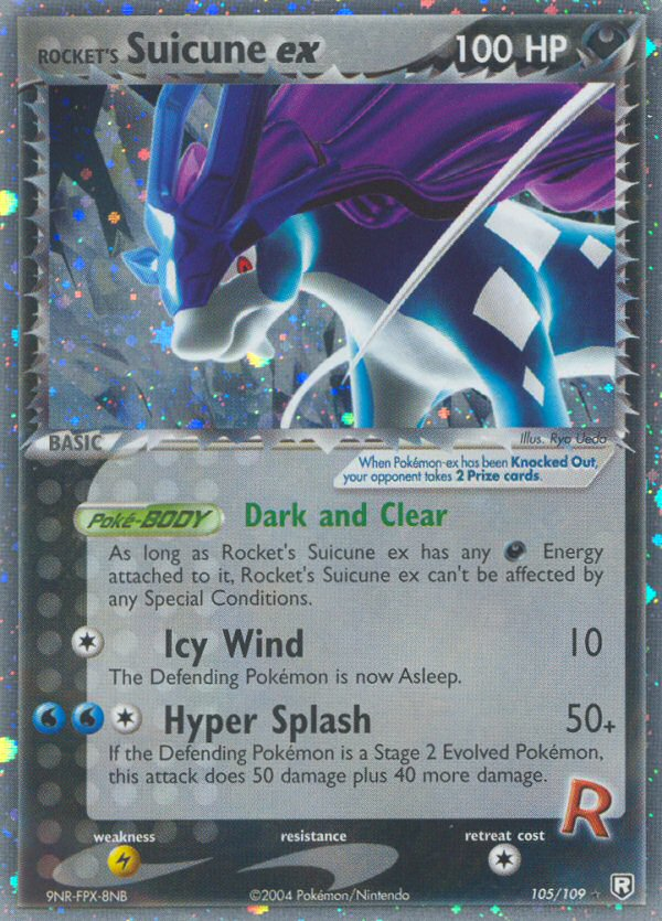 Rocket's Suicune ex (105/109) [EX: Team Rocket Returns] | Dumpster Cat Games