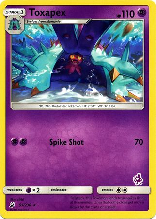 Toxapex (97/236) (Mewtwo Deck) [Battle Academy 2020] | Dumpster Cat Games