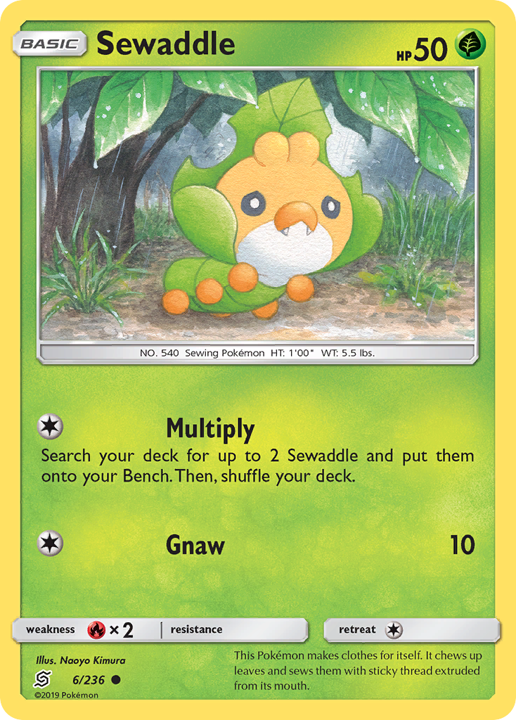 Sewaddle (6/236) [Sun & Moon: Unified Minds] | Dumpster Cat Games