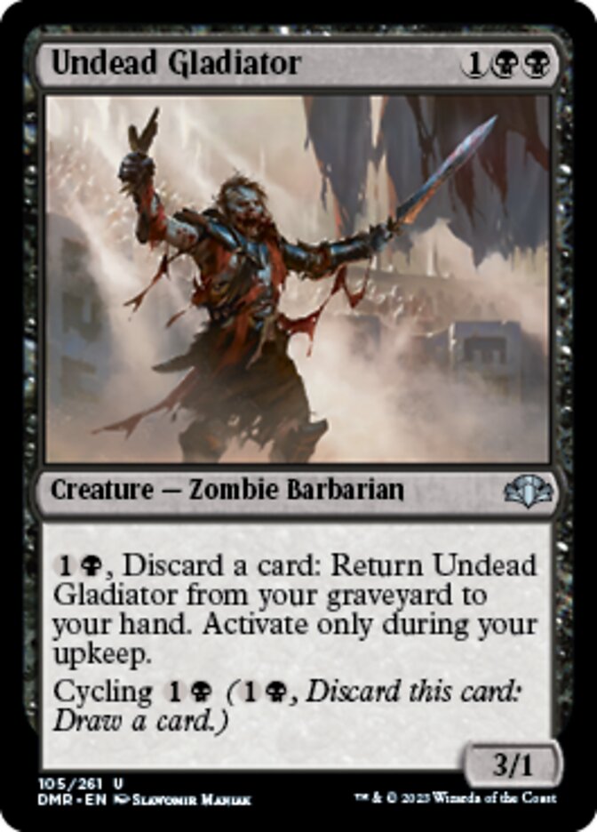 Undead Gladiator [Dominaria Remastered] | Dumpster Cat Games