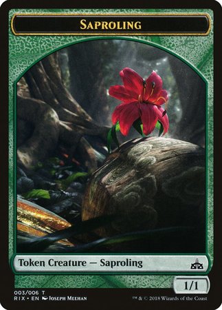 Saproling Token (003) [Rivals of Ixalan Tokens] | Dumpster Cat Games
