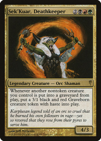 Sek'Kuar, Deathkeeper [Coldsnap] | Dumpster Cat Games
