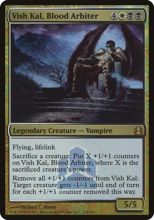 Vish Kal, Blood Arbiter (Commander Launch Promo) [Commander 2011 Launch Party] | Dumpster Cat Games