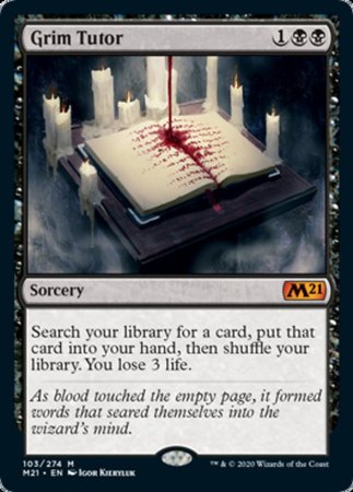 Grim Tutor [Core Set 2021] | Dumpster Cat Games