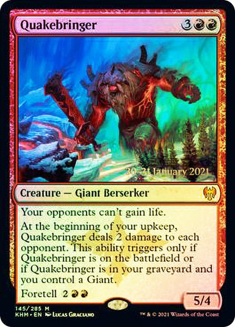 Quakebringer  [Kaldheim Prerelease Promos] | Dumpster Cat Games