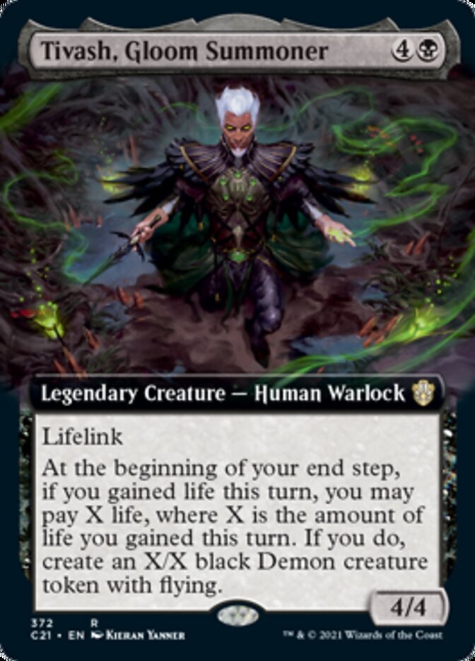 Tivash, Gloom Summoner (Extended) [Commander 2021] | Dumpster Cat Games