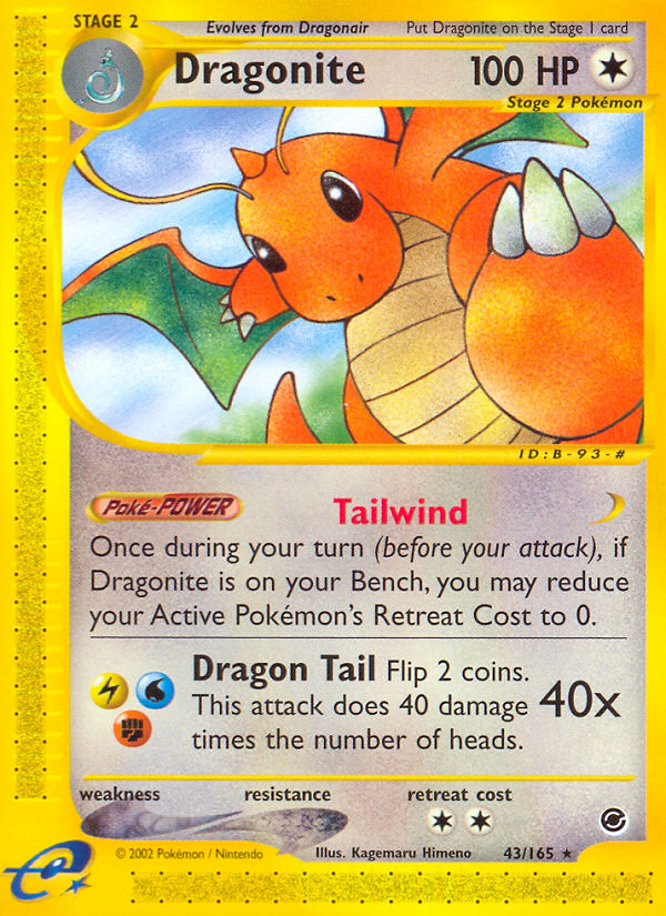 Dragonite (43/165) [Expedition: Base Set] | Dumpster Cat Games