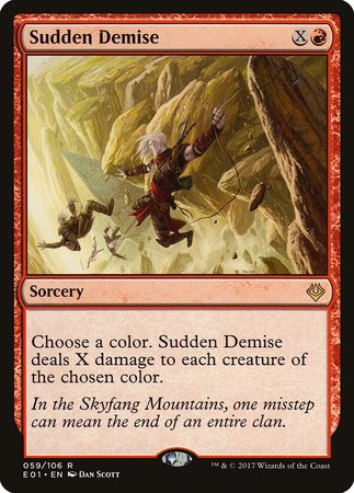Sudden Demise [Archenemy: Nicol Bolas] | Dumpster Cat Games