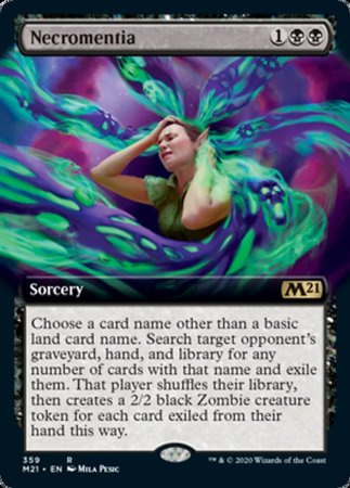 Necromentia (Extended Art) [Core Set 2021] | Dumpster Cat Games