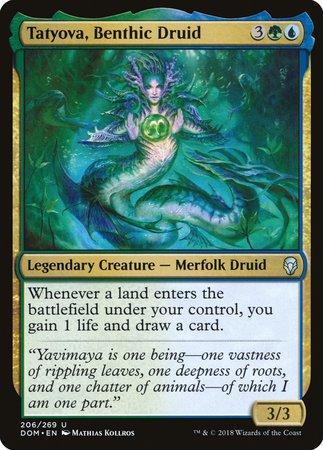 Tatyova, Benthic Druid [Dominaria] | Dumpster Cat Games