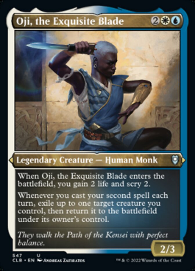 Oji, the Exquisite Blade (Foil Etched) [Commander Legends: Battle for Baldur's Gate] | Dumpster Cat Games