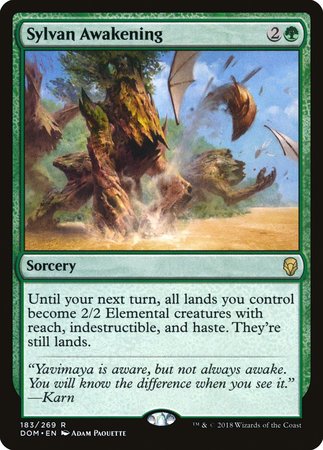 Sylvan Awakening [Dominaria] | Dumpster Cat Games