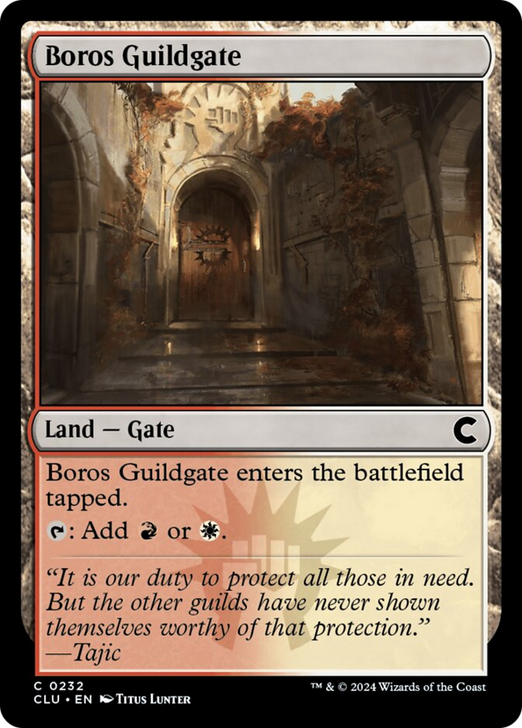 Boros Guildgate [Ravnica: Clue Edition] | Dumpster Cat Games