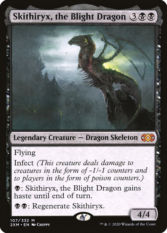 Skithiryx, the Blight Dragon [Double Masters] | Dumpster Cat Games