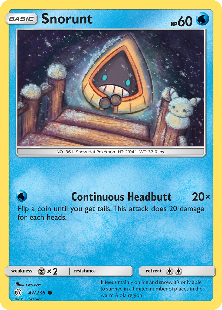 Snorunt (47/236) [Sun & Moon: Cosmic Eclipse] | Dumpster Cat Games