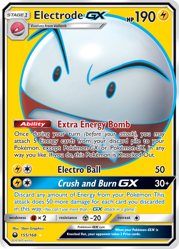 Electrode GX (155/168) [Sun & Moon: Celestial Storm] | Dumpster Cat Games